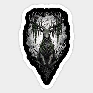 Majestic Horned Creature Sticker
